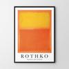 Pôster quadro Rothko laranja e amarelo