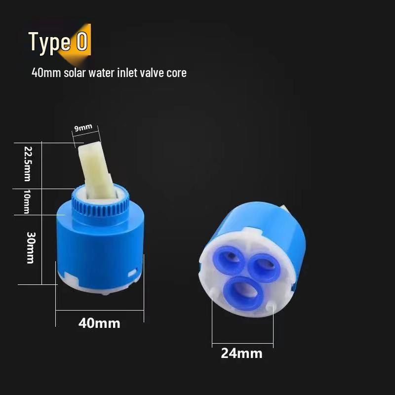 Ceramic Hot/Cold Faucet Cartridge Kit for Kitchen, Basin, and Shower Repair