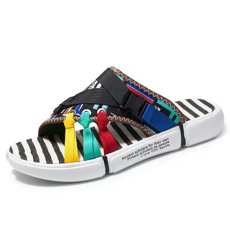 Fashion Men's Shoe Beach Slides Male Slipper Outdoor Shiatsu Flip Flops Cheap Shoes Liquidation Casual Elegant Designer Luxury Low Price