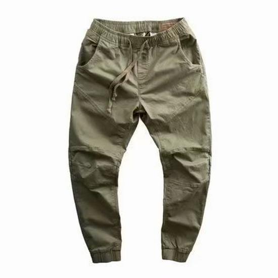 Men's Trendy Korean Solid Color Cuffed Overalls - Casual Spring/Autumn Loose Work Pants