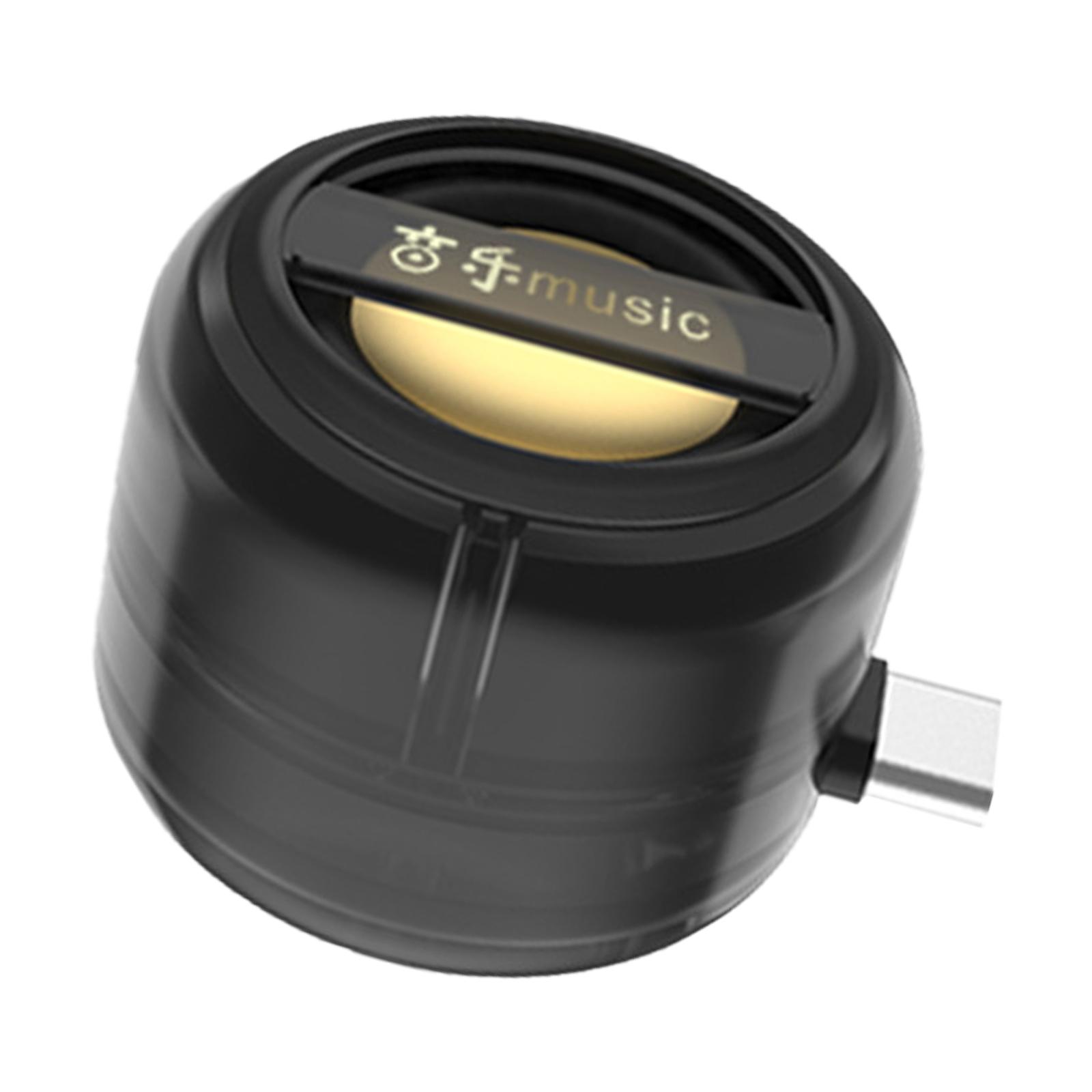 

Portable Speaker Universal Type C Loudspeaker USB C Plug-in Smartphones Sound Amplifier External Subwoofer Clear
