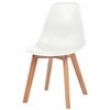 VidaXL 6x Chaise de Salle à Manger Blanc Chaises à Manger Chaises de Cuisine 244773
