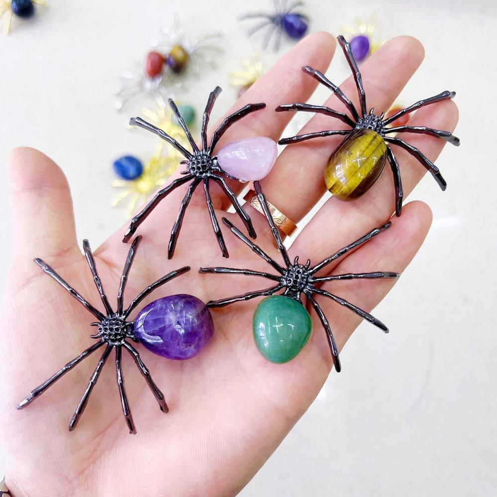 Spider Shape Spider Miniatures Crystal Spider Crystal Crafts Spider Ornaments  Party Decorations