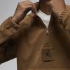 Jordan Solid Logo Stand Collar Fleece Jacket Men Outerwear Light-Brown FD7864-281