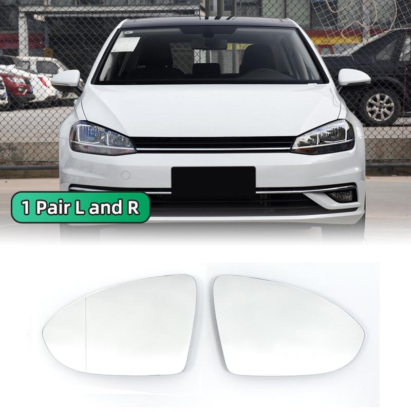For VW Golf 7 Mk7 Mk7.5 2012 - 2025 Left Right Hand Door Side Wing Mirror Glass Convex Rear View Rearview Glue Adhesive Replace