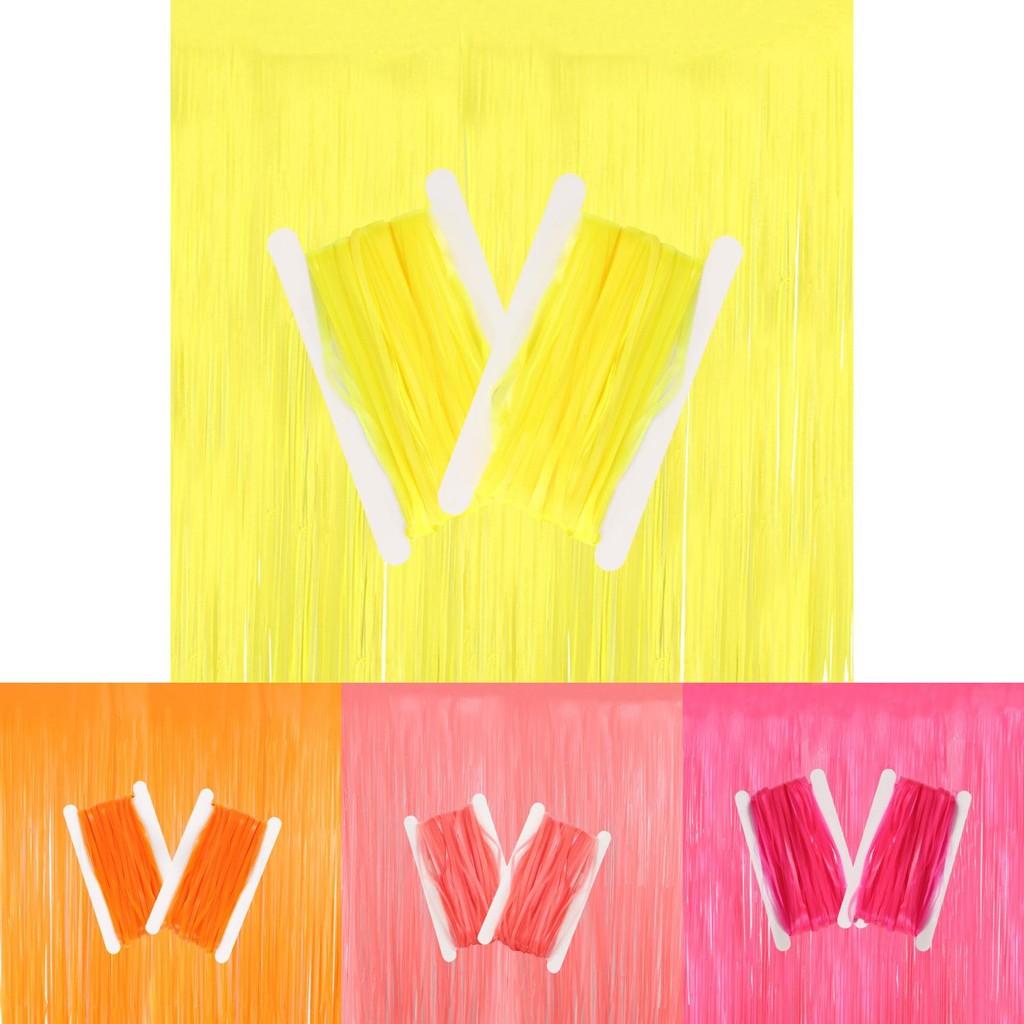 Colorful Fluorescent Macaron Rain Silk Curtains Perfect For Holiday Celebrations And Events