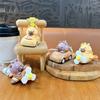 Cartoon Capybara Car Pendant Cute Capybara Aircraft Key Ring  Students