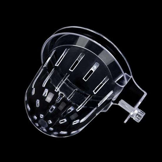 Aquarium Plant Holder Fish Tank Clear Hydroponic Planter Aquaponic Plant Holder Basket for Fish Tank Aquascape Decoration