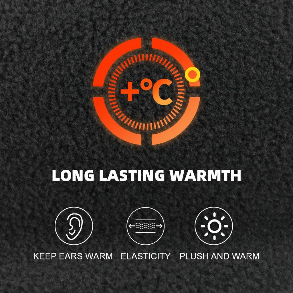 1Pc Outdoor Cycling Running Windproof Warm Hair Band Fleece Ear Protection Head Cover, Suitable for Outdoor Running, Cycling
