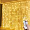 3M LED Curtain Garland  Fairy Lights Festoon with Remote New Year Garland  Christmas Decoration Party Wedding Decoration.