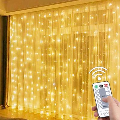 3M LED Curtain Garland Fairy Lights Festoon with Remote New Year Garland Christmas Decoration Party Wedding Decoration.