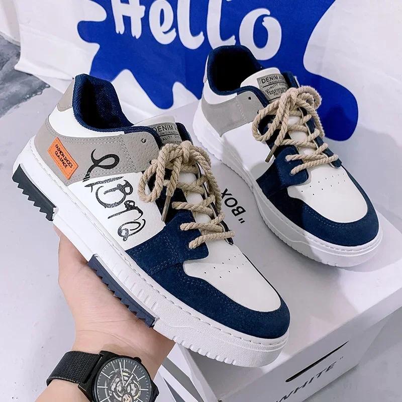 Casual Shoes Versatile Color Matching Tennis Shoes Men's Travel Shoe New Zapatillas Para Hombres 2024 Men's Sneakers Comfortable