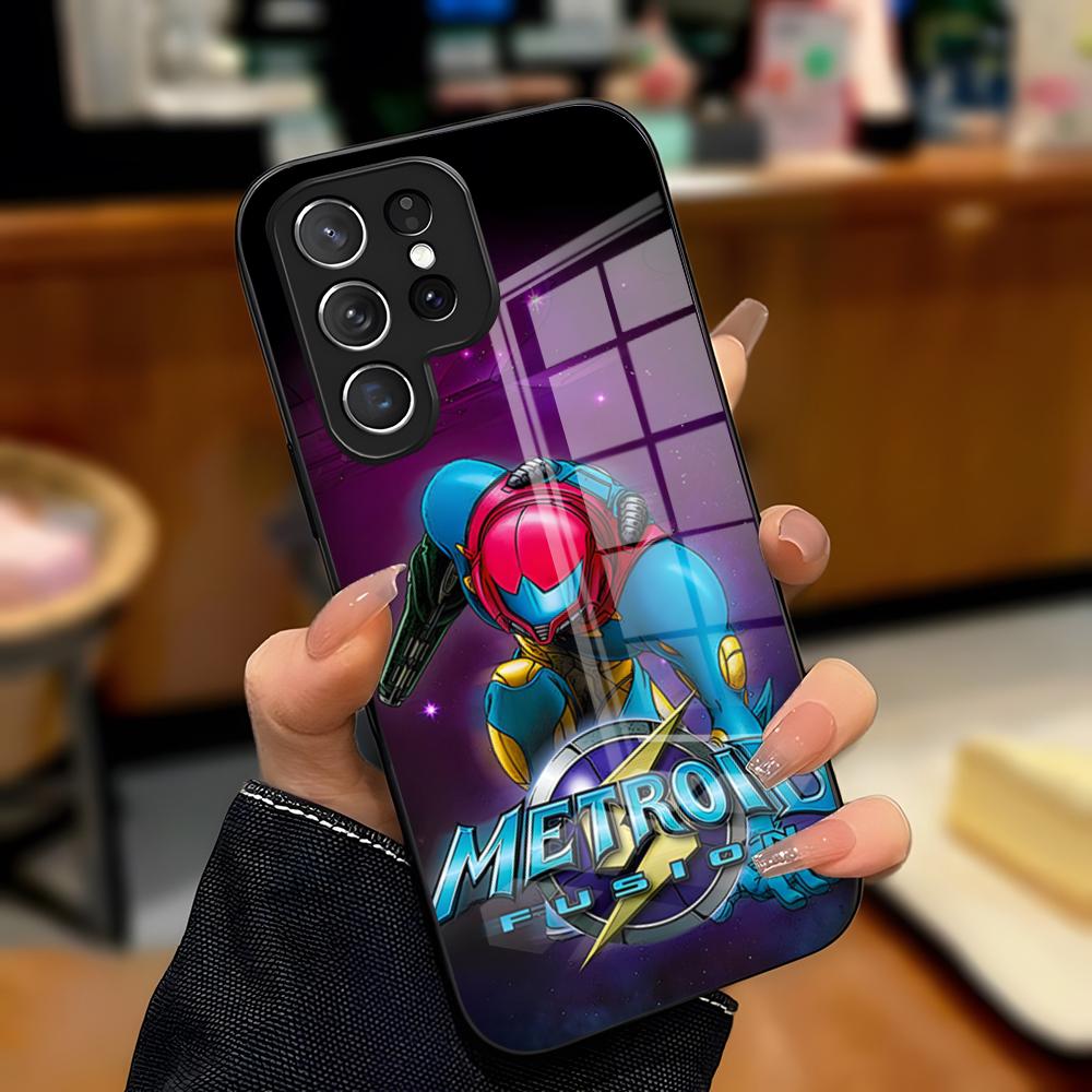 Game Metroid Phone Case For Samsung A25 A13 A33 5G A54 A36 A35 A56 A52 A14 Shockproof Glass Cover