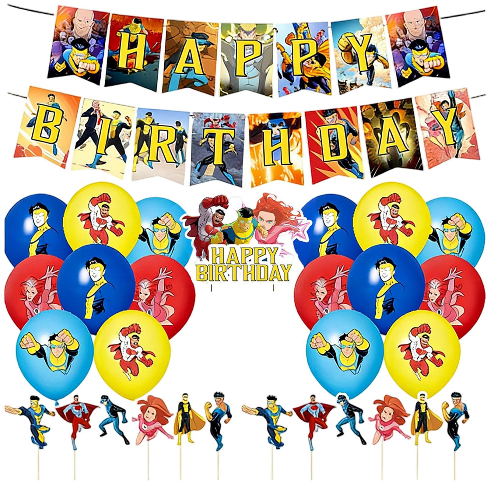 

Birthday Themed Party Decorations, Banners, Flags, Cakes, And Flag Sets One Size