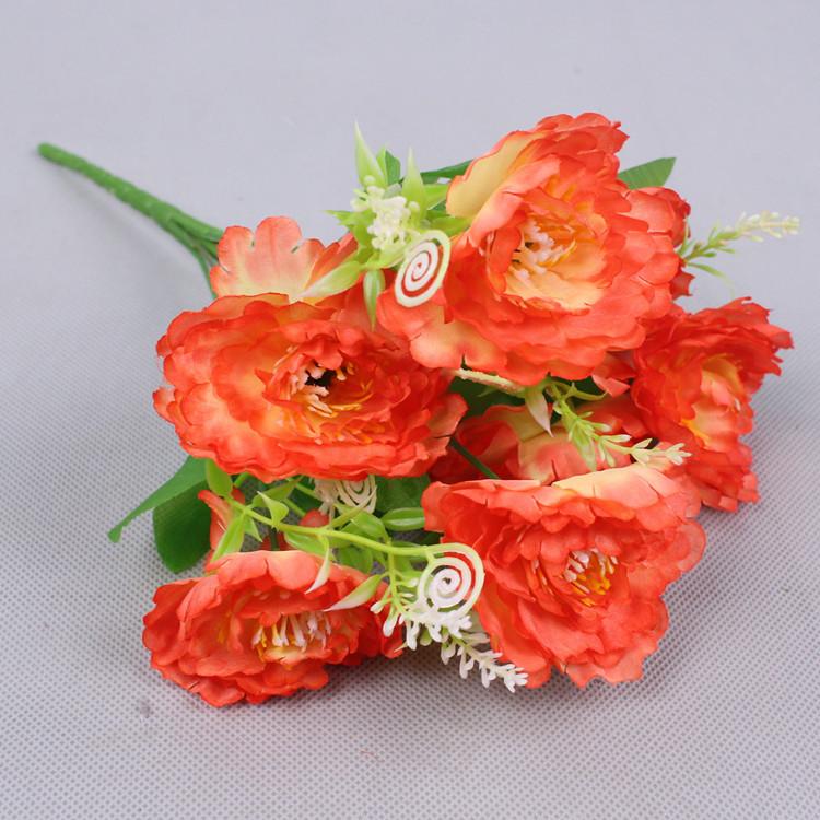 Home Decoration Flowers Outdoor Greening Flowers Artificial Peonies Long-lasting