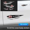 ABCDFD1Car Rearview Mirror Door Sideways Side Decoration Stickers For KIA K9 Sportage Niro K5 Carnival EV6 EV9 EV3 K8 Stinger Forte