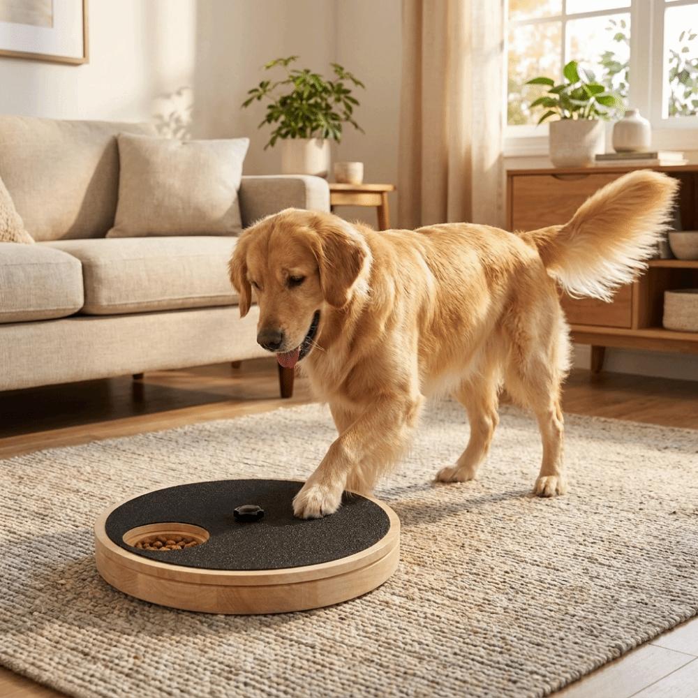 Massivholz Hund Kratzbrett Rund Hund Krallen Schleifpad Kratzpad für Hunde