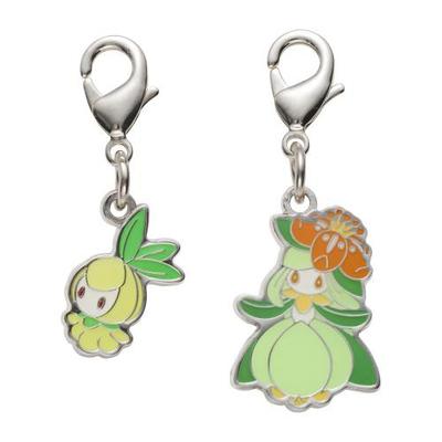 Pokemon Center National Pokedex Metal Charm 548 549 Petilil Lilligant