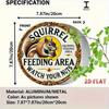 Vintage Metal Tin Sign Funny Garden Decor Squirrel Warning Durable Outdoor Plaque