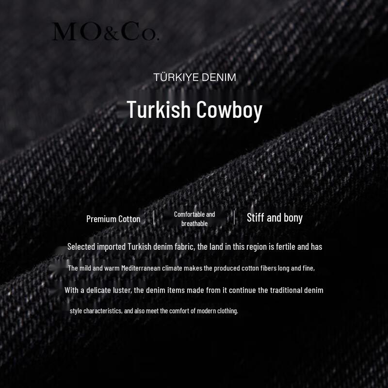 MO&Co. Women's High-Waist Ripped Denim Skirt