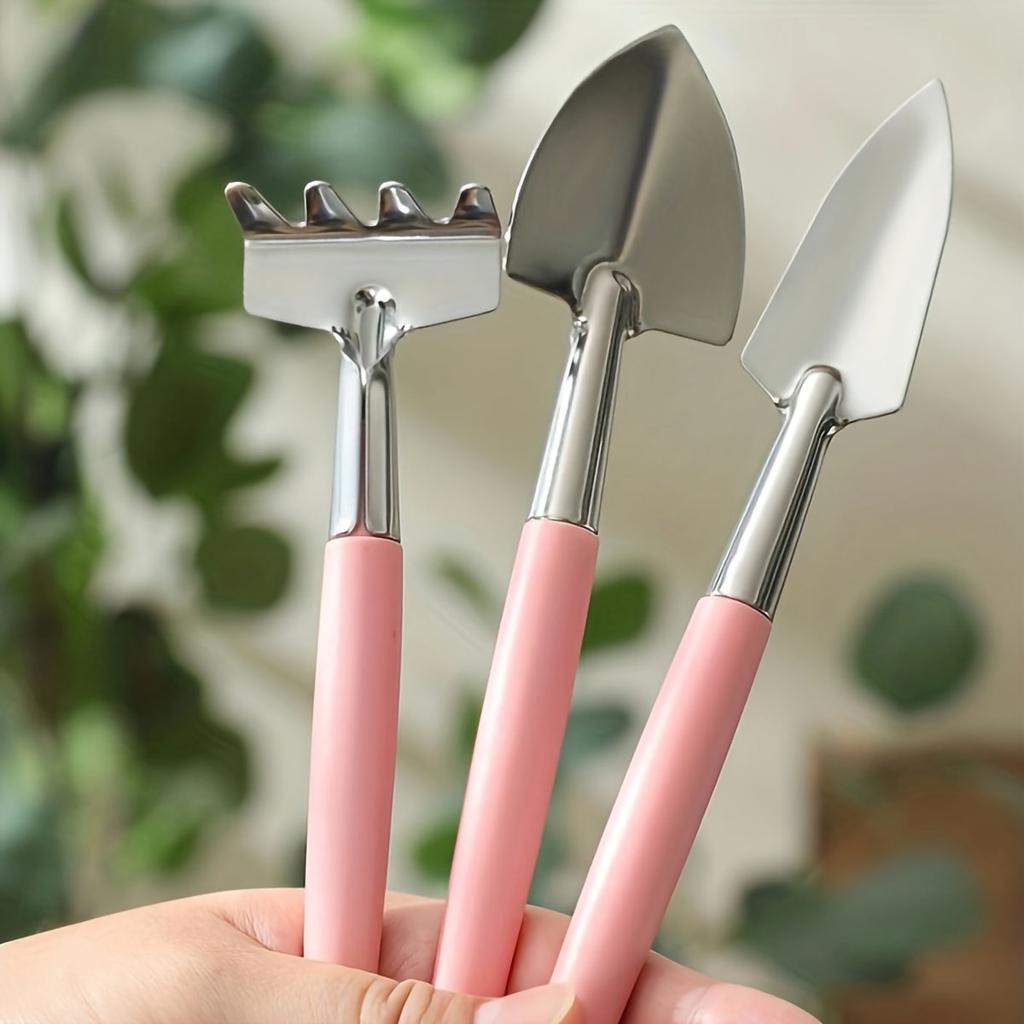 3 Stück-Hortikulturelle Mini-Sukkulentenpflanzen-Lockerung-Blumenschaufel mit Griff, verwendet für hortikulturelle Ausgrabung, Handwerkzeug