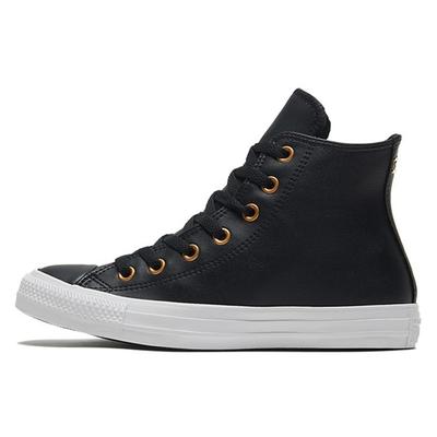 Chuck Taylor All Star Antiscivolo Resistenti Scarpe da Skate High Top Donna Sneakers Nero Oro 568659C