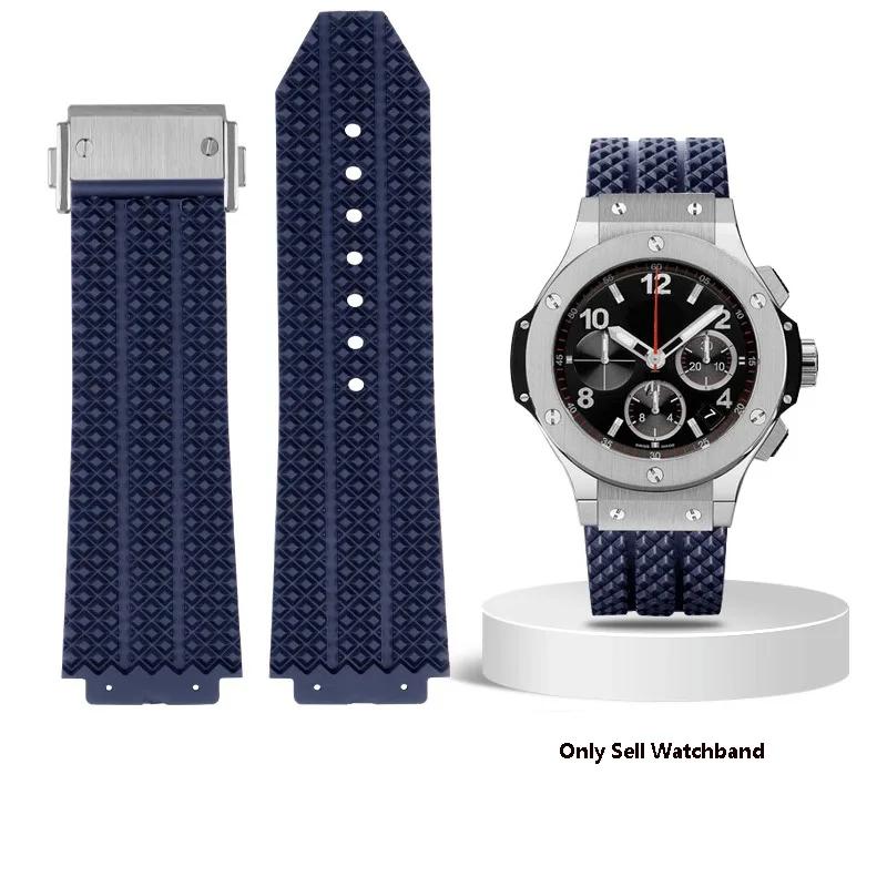 Remienok na hodinky pre HUBLOT BIG BANG Silikónový 25*17mm 26*19mm Vodotesný Pánsky remienok na hodinky vysoko kvalitný Gumový náramok remienok na zápästie