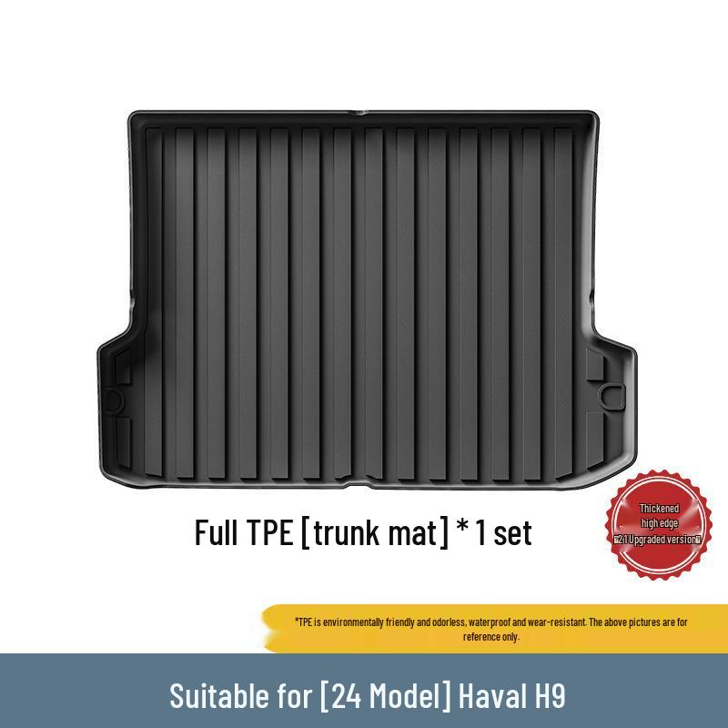 2024 Haval H9 TPE Floor & Trunk Mats with Seat Back Protection