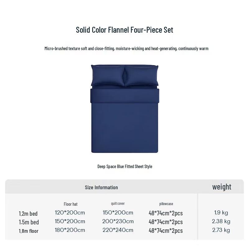 

Yadou Planet Brushed 4-Piece Bedding Set