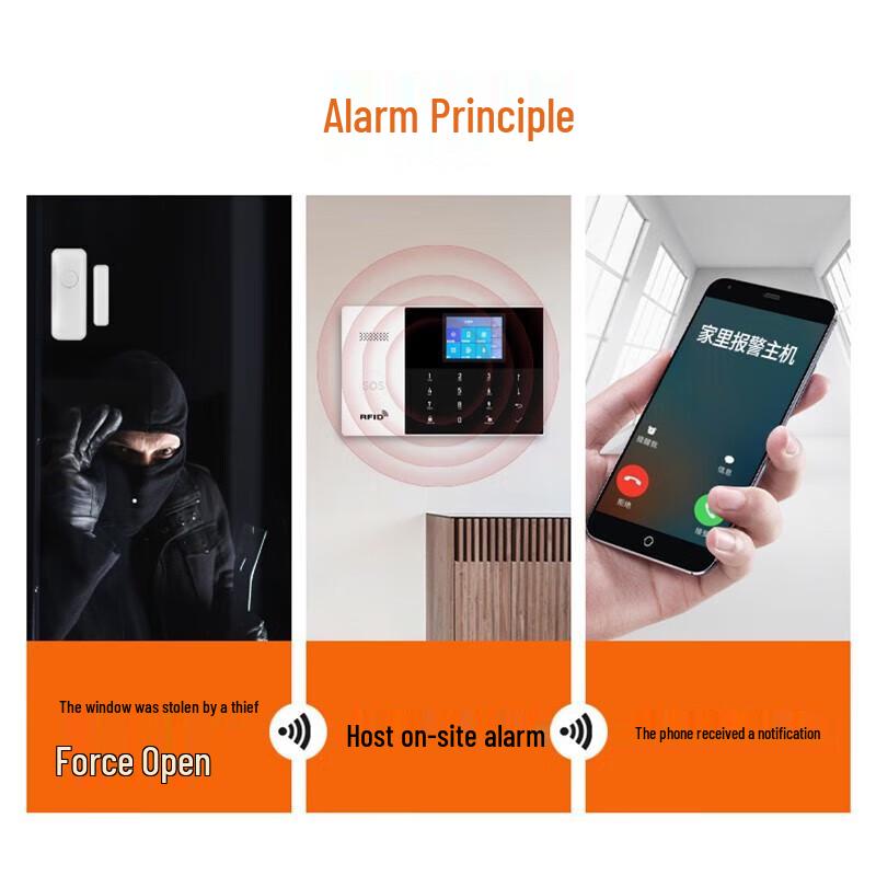 Lingfang AE105 Smart Home Infrared Security Alarm CN plug (adapter included)
