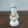 Black & White International Chess Figurines Statue Chess Pieces Board Games Accessories Home Decor Chessmen Ornaments