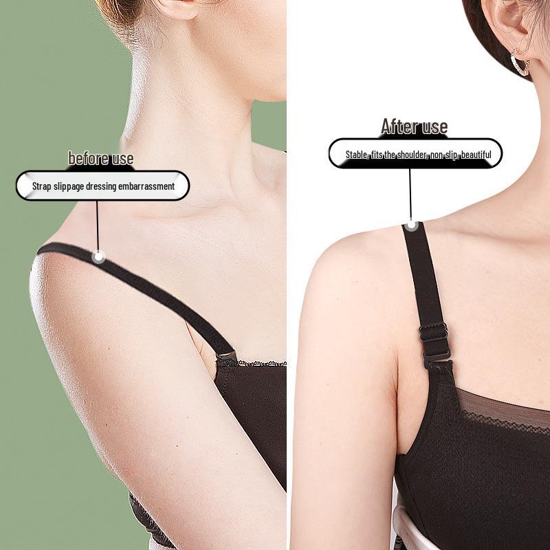 Silicone Non-Slip Shoulder Strap Pad with Velcro Fixing