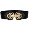 Trendy Womens Black Stretch Waist Belt Offering A Slender Look With Versatile Wear Options