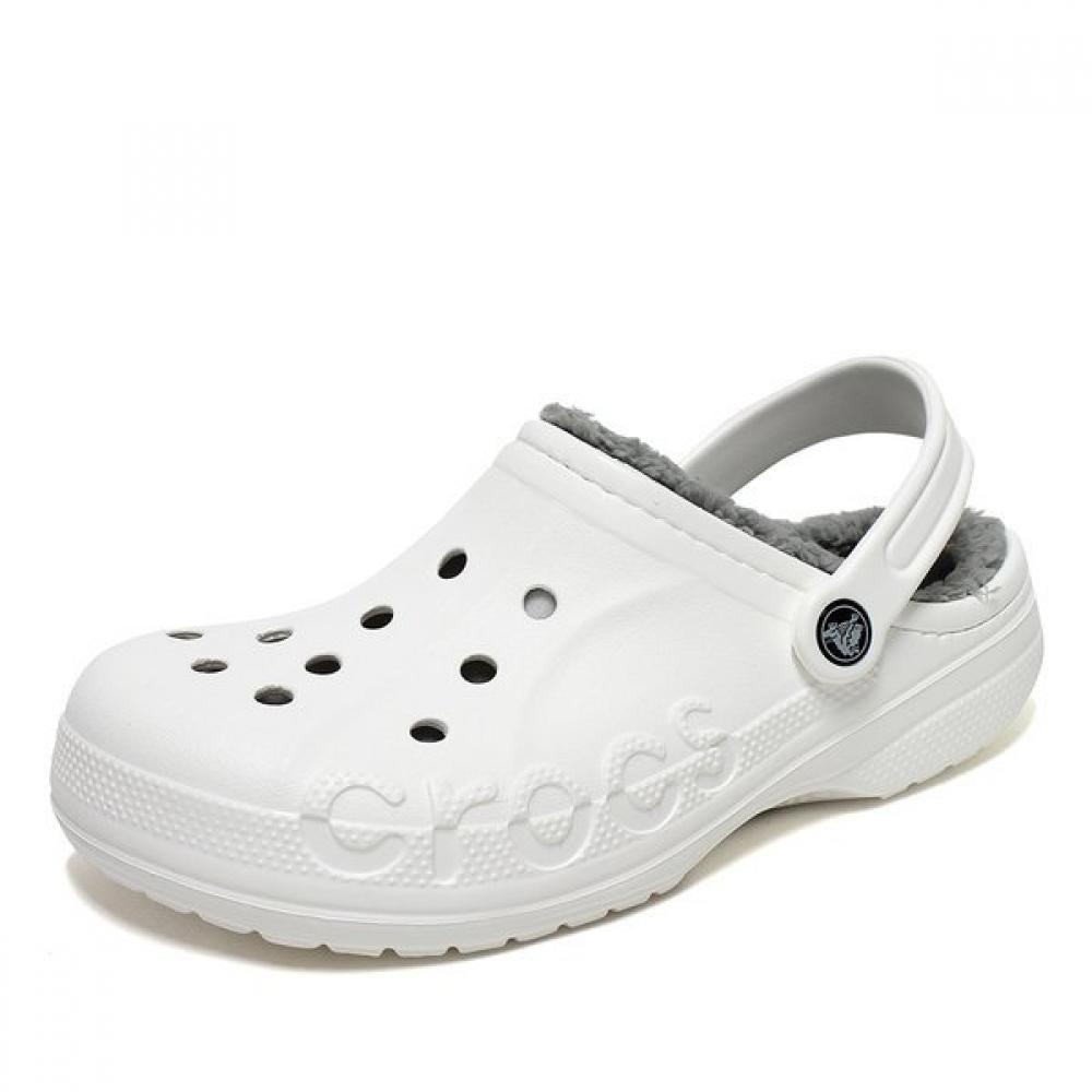 

Crocs Vaya Clog Cold Weather Slippers White 205969 11h 20596911H:230mm(M4/W6)