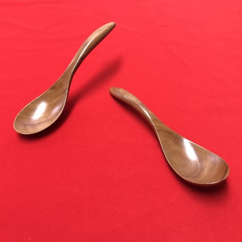 Hochwertiges Besteck für Risotto: Holzlöffel aus Naturholz, leicht und langlebig, mit einer glatten Textur (2er-Set für Risotto)