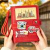 China Tourist City Travel Stamp Collection Album - Blank Souvenir Felt Journal