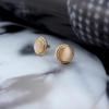 Vintage Retro Cat's Eye Stone Earrings - Elegant, Versatile, and Stylish Hong Kong-Inspired Accessory