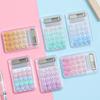 Mini Macaron Calculator Color Small Portable Transparent Student Office Supplies
