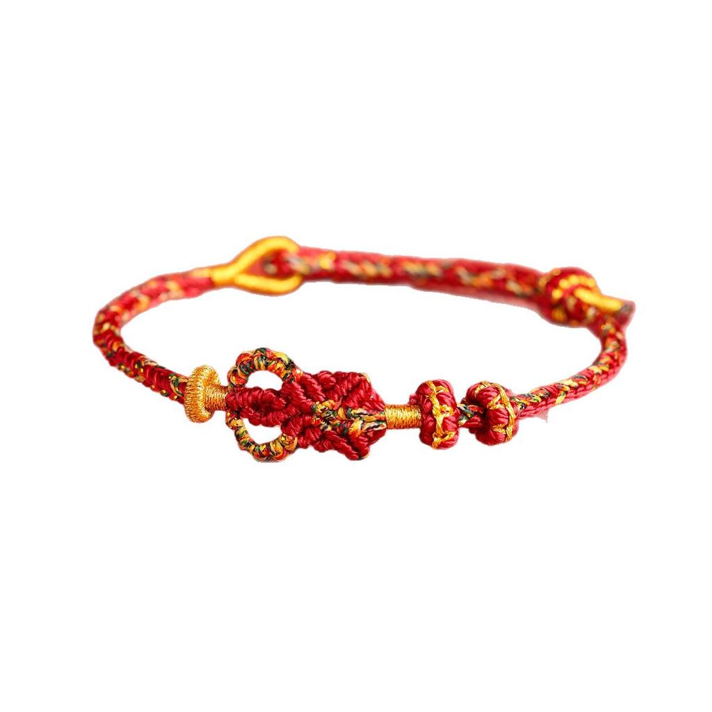 Handmade Zodiac Red Rope Bracelet: Year of the Horse Gift for Men and Women