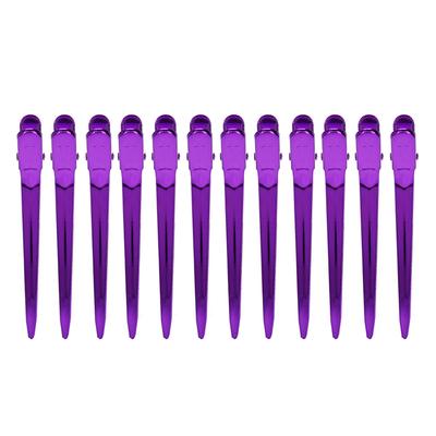 12 Stück Salon-Klemmen Haarklammern Friseur Friseursalon Entenschnabel Haarclips Haarnadel für Salon