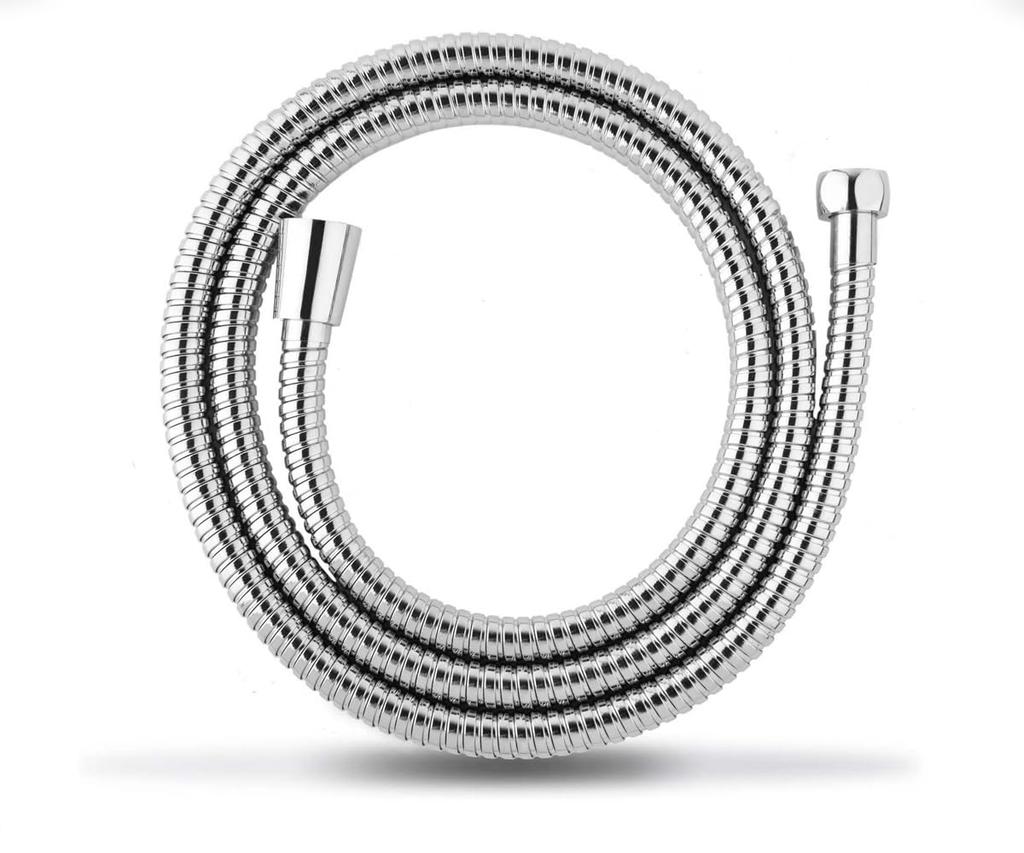 Himaruya Seisakusho Stainless Steel Shower Easy High Water Hose, Flexible, Lightweight, Installation, 360° Rotation, Twist-Free, Pressure, 1.6m/2m