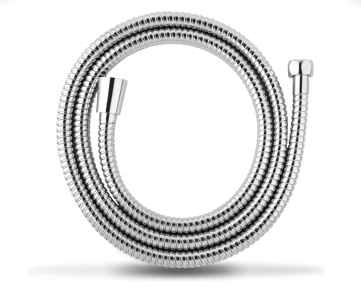 

Himaruya Seisakusho Stainless Steel Shower Easy High Water Hose, Flexible, Lightweight, Installation, 360° Rotation, Twist-Free, Pressure, 1.6m/2m