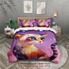 Abstract Art Cat Duvet Cover Set (No Filling) Soft Bedding Set Single Twin Full Size For Kids Adult Bedroom Decor Birthday Gift