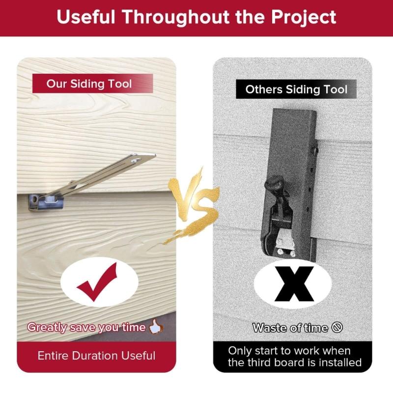 2Pcs Siding Tools  Siding Gauge Siding Tool for 5/16-Inch Siding Board Siding Gauge Tool Siding Installation Tools