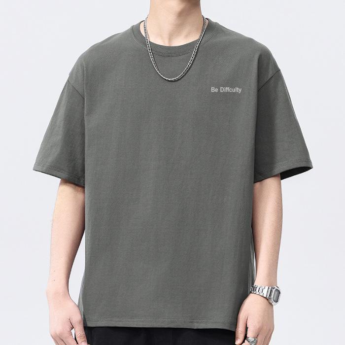 Latest Summer Mens Round Neck Short-sleeved T-shirt Thin Everyday Youth Half-sleeved Blouse S