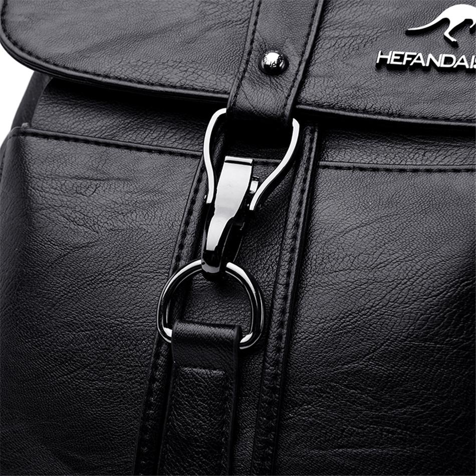 Bagpack Luxury Women Backpack Soft Leather Backpacks for Teenage Girls Female School Shoulder Bags for Women 2025