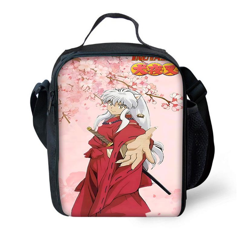 Inuyasha Warm Winter Child School Backpack with Lunch Bags ,Pencil Bags ,School Bags for Boys Girls Best Gift