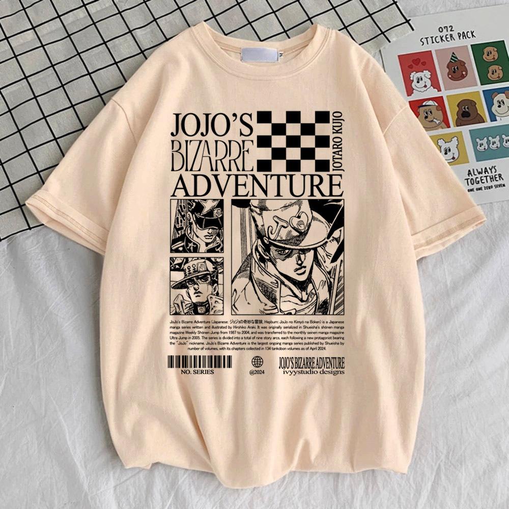 Jojo Bizarre Adventure Steel Ball Run t shirt teen Punk hip hop aesthetic Gothic Trendy top tees Digital Y2k Classic