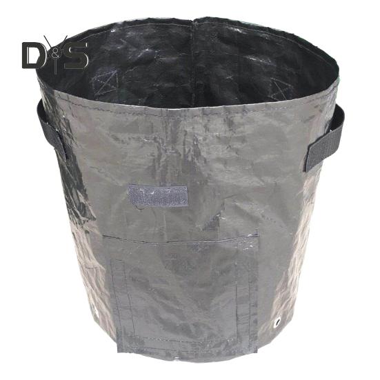 

Мешок для выращивания садовых растений с усиленной ручкой. Отличный дренаж. Удобен в транспортировке. Воздухопроницаемый, многоразовый мешок для выращивания растений. 3Gallon чёрный