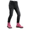 Womens Motorcycle Riding Pants With Protective Padding Casual Biker Jeans Style All Season Crash Protection Trousers